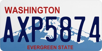 WA license plate AXP5874