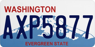 WA license plate AXP5877