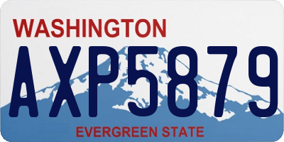 WA license plate AXP5879