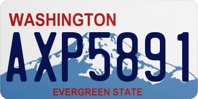 WA license plate AXP5891