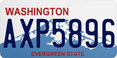 WA license plate AXP5896