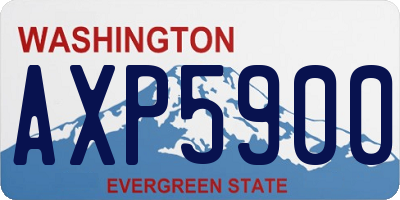 WA license plate AXP5900