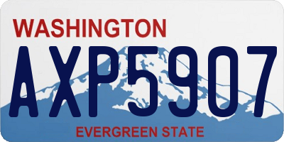 WA license plate AXP5907