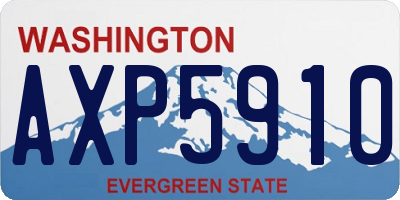WA license plate AXP5910