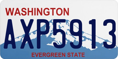 WA license plate AXP5913