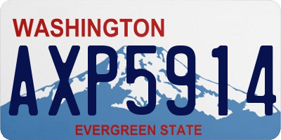 WA license plate AXP5914