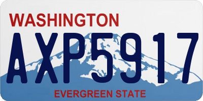 WA license plate AXP5917