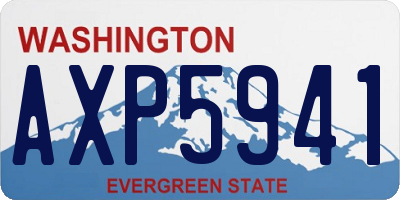 WA license plate AXP5941