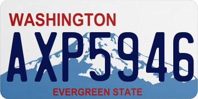 WA license plate AXP5946