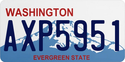 WA license plate AXP5951