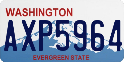 WA license plate AXP5964