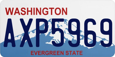 WA license plate AXP5969