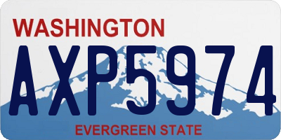 WA license plate AXP5974