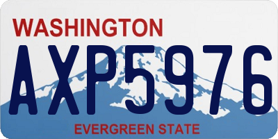 WA license plate AXP5976