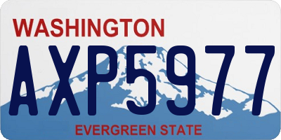 WA license plate AXP5977