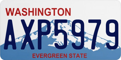 WA license plate AXP5979