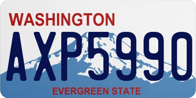 WA license plate AXP5990