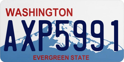 WA license plate AXP5991