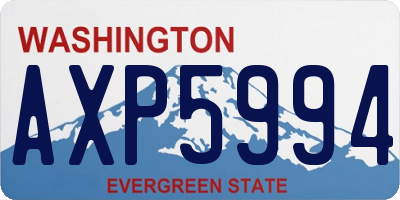 WA license plate AXP5994