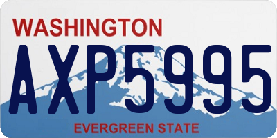 WA license plate AXP5995