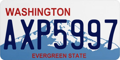 WA license plate AXP5997