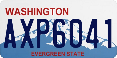 WA license plate AXP6041