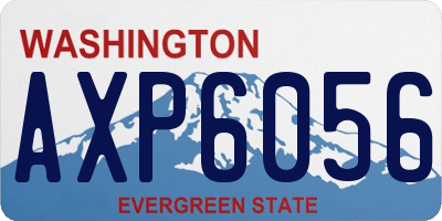 WA license plate AXP6056