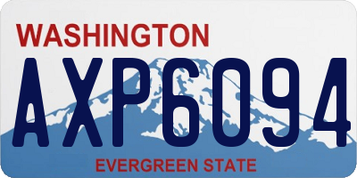 WA license plate AXP6094