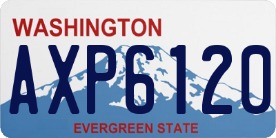 WA license plate AXP6120