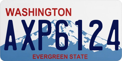 WA license plate AXP6124