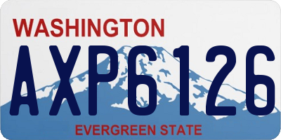 WA license plate AXP6126