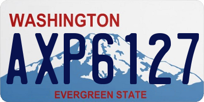 WA license plate AXP6127