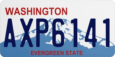 WA license plate AXP6141