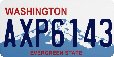 WA license plate AXP6143