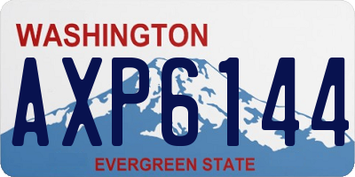 WA license plate AXP6144