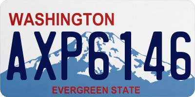 WA license plate AXP6146
