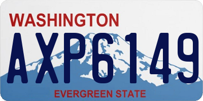 WA license plate AXP6149