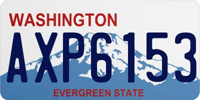 WA license plate AXP6153
