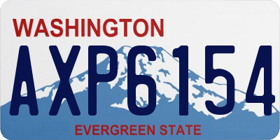 WA license plate AXP6154