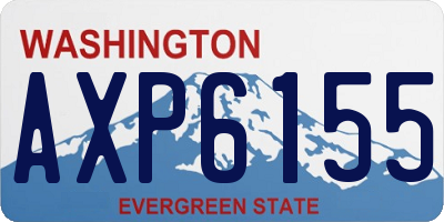 WA license plate AXP6155