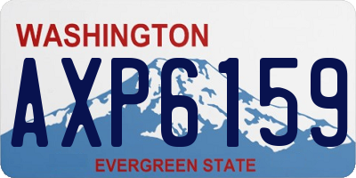 WA license plate AXP6159
