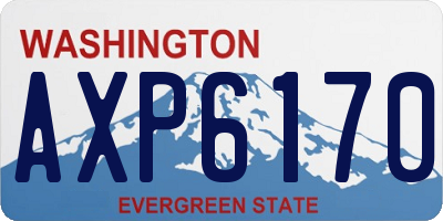 WA license plate AXP6170