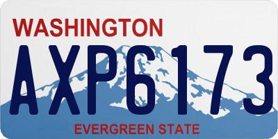WA license plate AXP6173