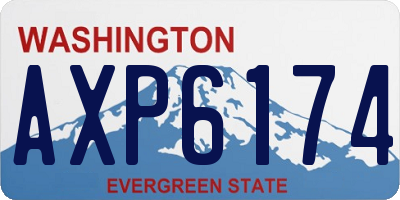 WA license plate AXP6174
