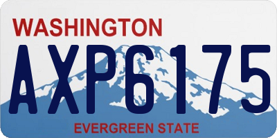 WA license plate AXP6175