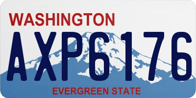 WA license plate AXP6176