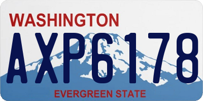 WA license plate AXP6178