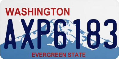 WA license plate AXP6183