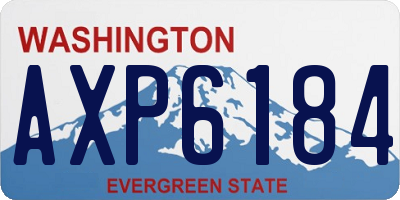 WA license plate AXP6184