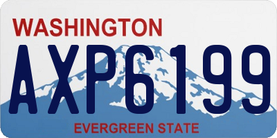WA license plate AXP6199